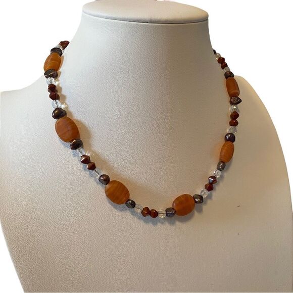 Artisan Designed Strand of Jasper w/ intermingled complimentary colored beads. - Picture 2 of 6